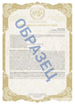 Образец Приложение к СТО 01.064.00220722.2-2020 Томилино Сертификат СТО 01.064.00220722.2-2020 